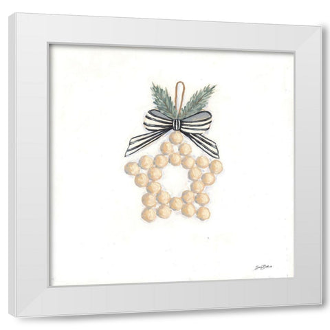 Farmhouse Ornament I  White Modern Wood Framed Art Print by Baker, Sara
