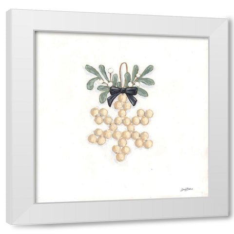 Farmhouse Ornament II   White Modern Wood Framed Art Print by Baker, Sara