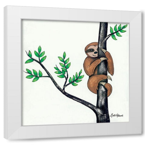 Slo-Mo Fun I White Modern Wood Framed Art Print by Hallowell, Britt