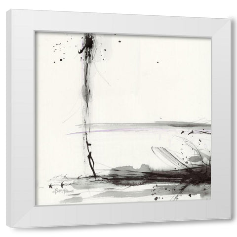 Simplification Series V White Modern Wood Framed Art Print by Hallowell, Britt