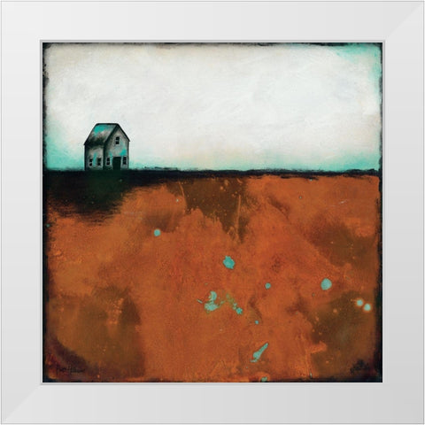 Country Solace White Modern Wood Framed Art Print by Hallowell, Britt