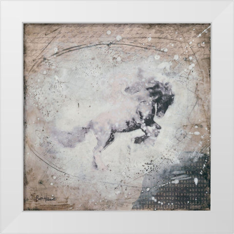 Wild Spirit White Modern Wood Framed Art Print by Hallowell, Britt