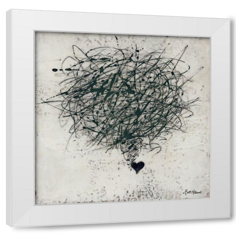 Crazy Love White Modern Wood Framed Art Print by Hallowell, Britt
