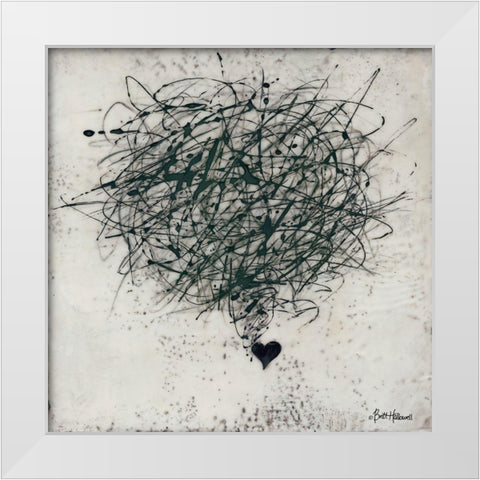 Crazy Love White Modern Wood Framed Art Print by Hallowell, Britt