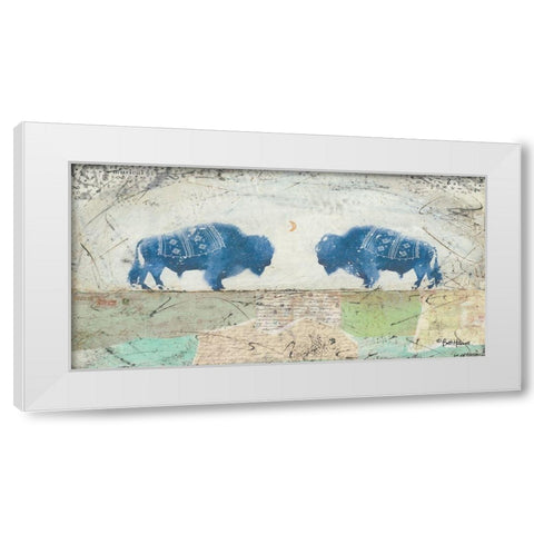 Patchwork Quilt of Life White Modern Wood Framed Art Print by Hallowell, Britt