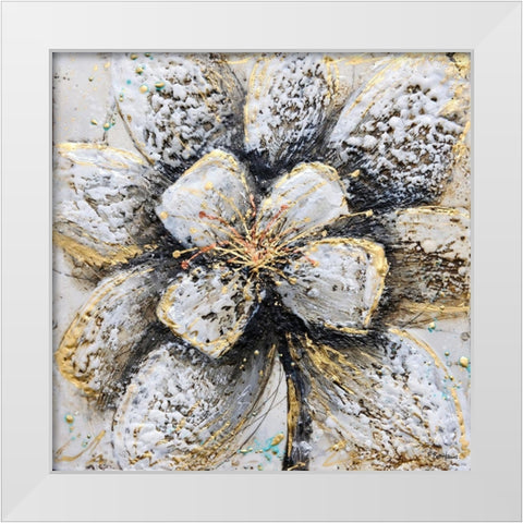 Explosion of Petals White Modern Wood Framed Art Print by Hallowell, Britt