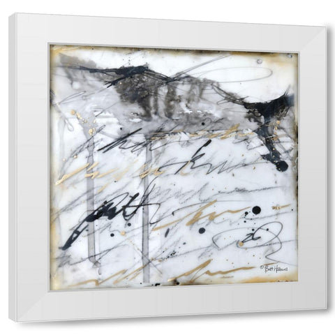 The World is Calling White Modern Wood Framed Art Print by Halllowell, Britt