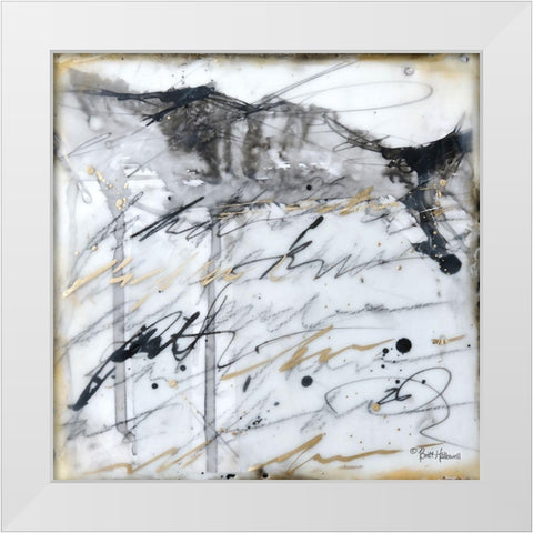 The World is Calling White Modern Wood Framed Art Print by Halllowell, Britt