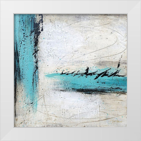 Chasing Waterfalls White Modern Wood Framed Art Print by Hallowell, Brit