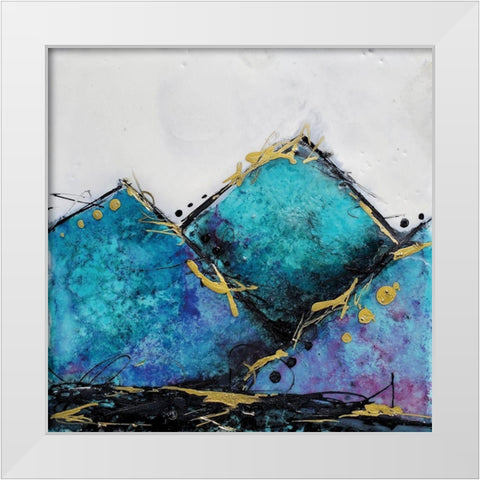 In Mountains or Valleys 1 White Modern Wood Framed Art Print by Hallowell, Britt