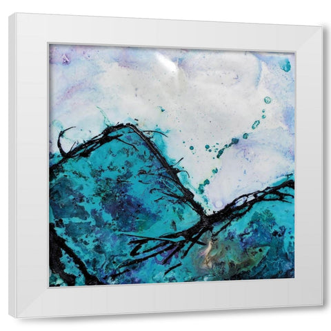 In Mountains or Valleys 2 White Modern Wood Framed Art Print by Hallowell, Britt
