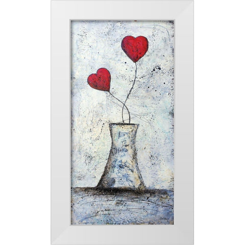 I Give You My Love 1 White Modern Wood Framed Art Print by Hallowell, Britt