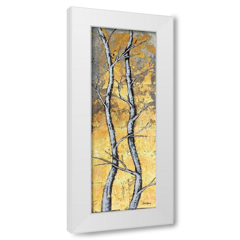 Wildfire White Modern Wood Framed Art Print by Hallowell, Britt