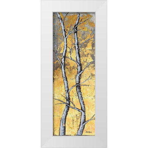 Wildfire White Modern Wood Framed Art Print by Hallowell, Britt