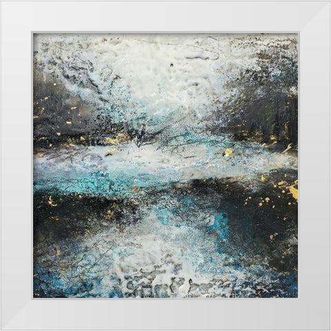 Where River Meets the Sea White Modern Wood Framed Art Print by Hallowell, Britt
