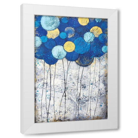 Bubble Trees Magic White Modern Wood Framed Art Print by Hallowell, Britt