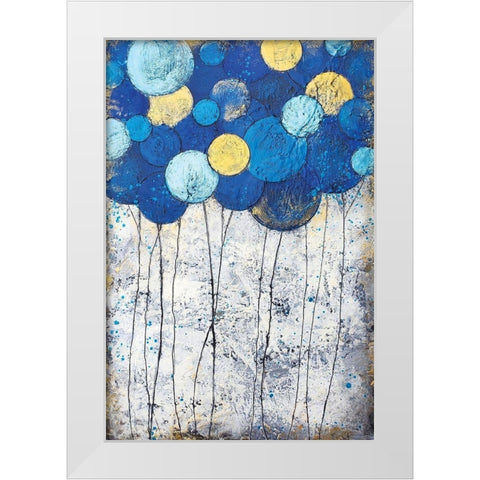Bubble Trees Magic White Modern Wood Framed Art Print by Hallowell, Britt