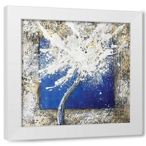Things Happen White Modern Wood Framed Art Print by Hallowell, Britt