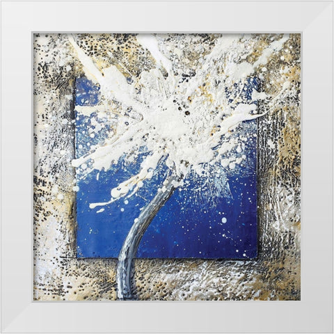 Things Happen White Modern Wood Framed Art Print by Hallowell, Britt
