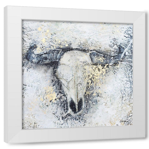 To Dust and Gold White Modern Wood Framed Art Print by Hallowell, Britt