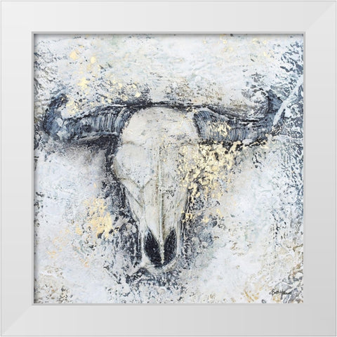 To Dust and Gold White Modern Wood Framed Art Print by Hallowell, Britt