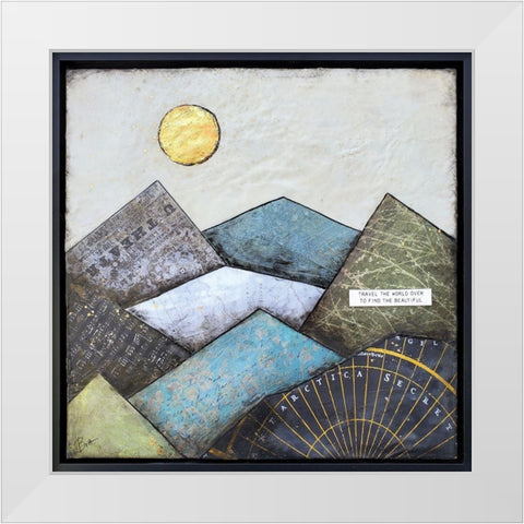 Find the Beautiful White Modern Wood Framed Art Print by Hallowell, Britt