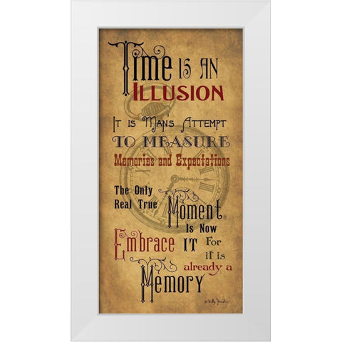 Memories   White Modern Wood Framed Art Print by Jacobs, Billy