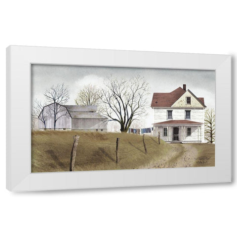 Old Township Road       White Modern Wood Framed Art Print by Jacobs, Billy