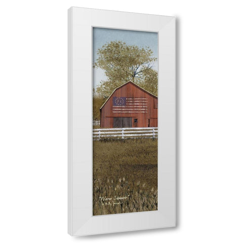 Warm Summer White Modern Wood Framed Art Print by Jacobs, Billy