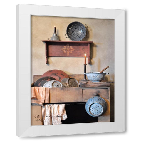 The Kitchen Sink White Modern Wood Framed Art Print by Jacobs, Billy