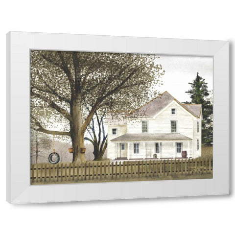 Grandmas House White Modern Wood Framed Art Print by Jacobs, Billy