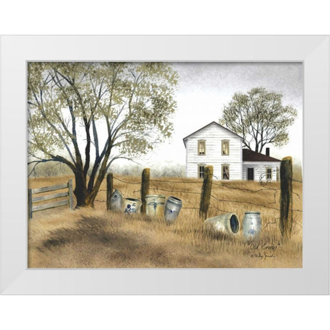 Amazing Grace White Modern Wood Framed Art Print by Jacobs, Billy