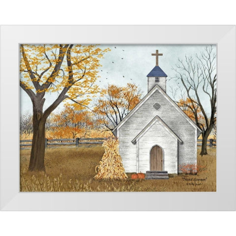 Blessed Assurance White Modern Wood Framed Art Print by Jacobs, Billy