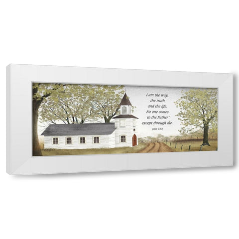 I Am the Way White Modern Wood Framed Art Print by Jacobs, Billy