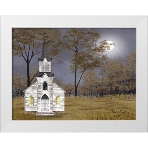 Evening Prayer White Modern Wood Framed Art Print by Jacobs, Billy