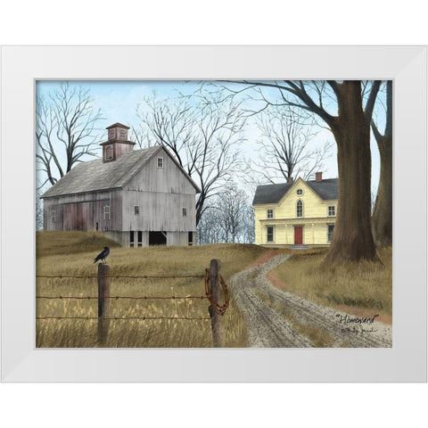 Homeward White Modern Wood Framed Art Print by Jacobs, Billy