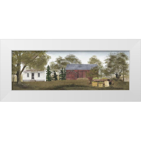 Sweet Corn for Sale White Modern Wood Framed Art Print by Jacobs, Billy