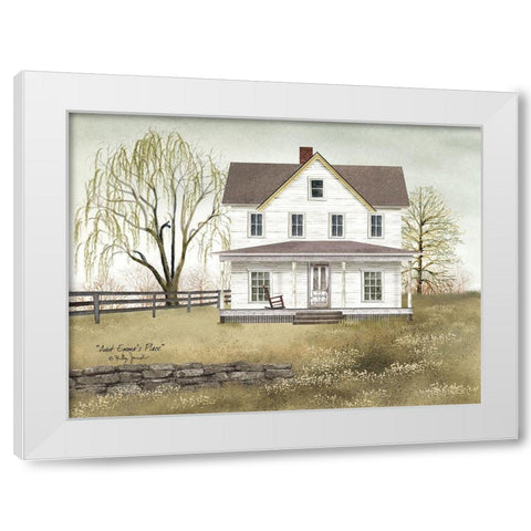 Aunt Emmas Place White Modern Wood Framed Art Print by Jacobs, Billy
