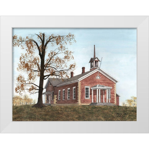 Stanwood School White Modern Wood Framed Art Print by Jacobs, Billy
