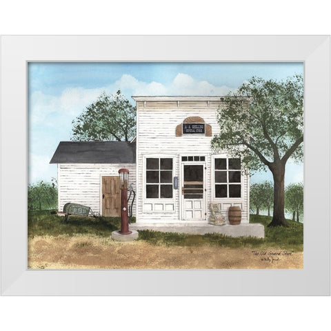 The Old General Store White Modern Wood Framed Art Print by Jacobs, Billy