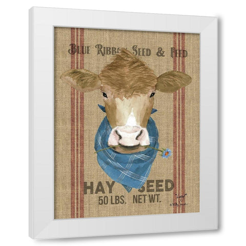 Lucy White Modern Wood Framed Art Print by Jacobs, Billy