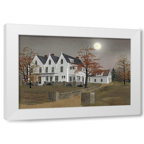 Unserheim White Modern Wood Framed Art Print by Jacobs, Billy