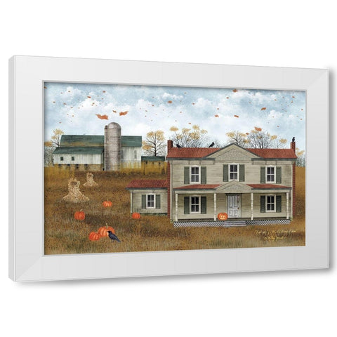 Fall at J.H. Williams Farm White Modern Wood Framed Art Print by Jacobs, Billy