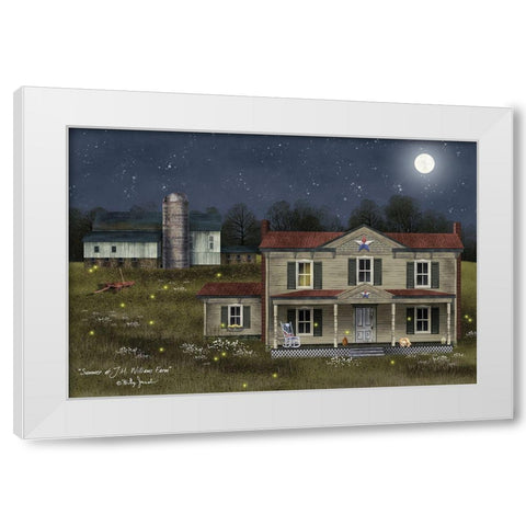 Summer at J.H. Williams Farm White Modern Wood Framed Art Print by Jacobs, Billy
