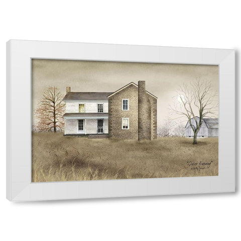Quiet Evening               White Modern Wood Framed Art Print by Jacobs, Billy