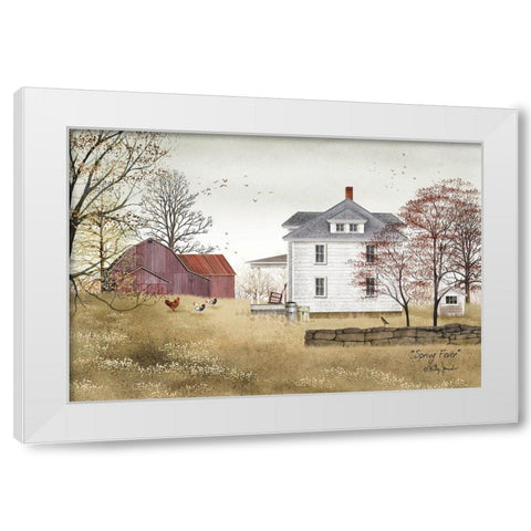 Spring Fever       White Modern Wood Framed Art Print by Jacobs, Billy