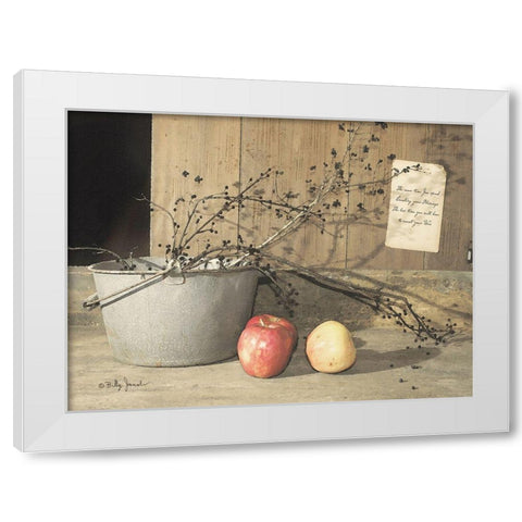 Count Your Blessings White Modern Wood Framed Art Print by Jacobs, Billy