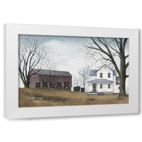 Sunday Service      White Modern Wood Framed Art Print by Jacobs, Billy