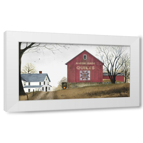 Quilt Barn             White Modern Wood Framed Art Print by Jacobs, Billy
