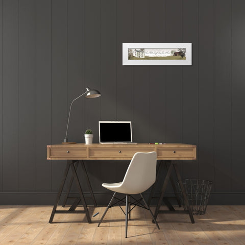 Live Well      White Modern Wood Framed Art Print by Jacobs, Billy